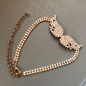 Vintage Gold and Silver Crystal Bracelet